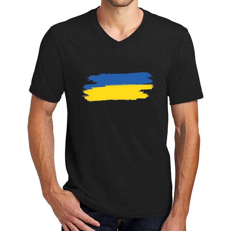 Copy of Ukraine Flag with vintage Ukrainian National Colors Unisex T-shirts