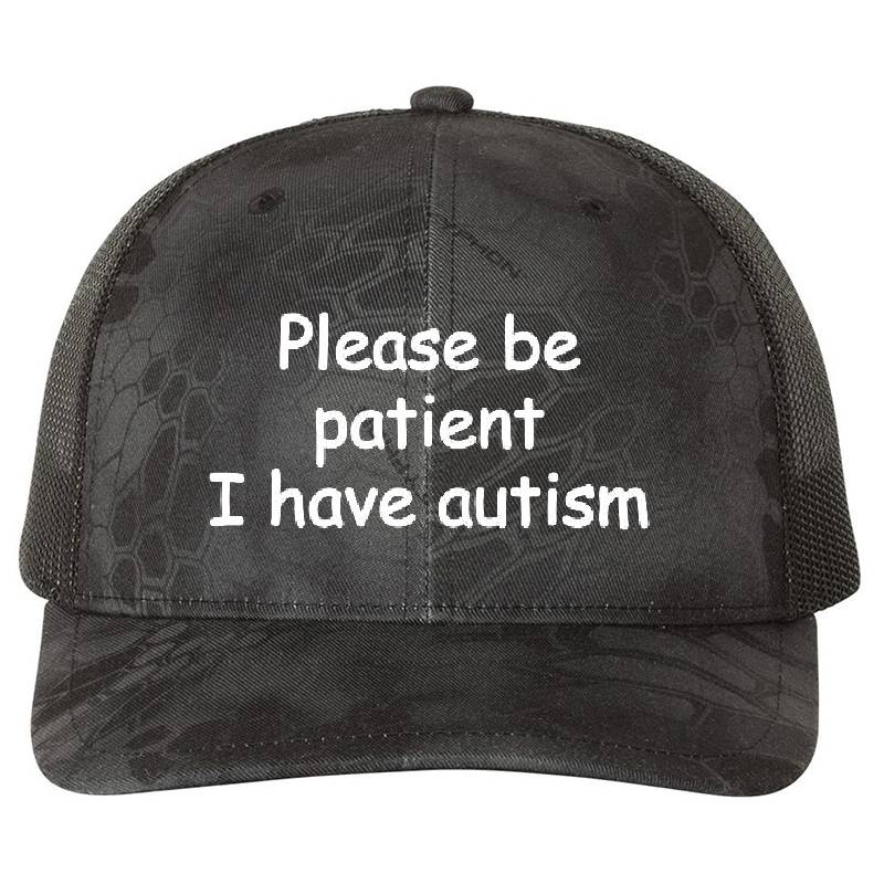 please be patient i have autism Unisex V-Neck T-Shirts