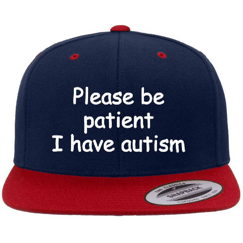 please be patient i have autism Unisex V-Neck T-Shirts