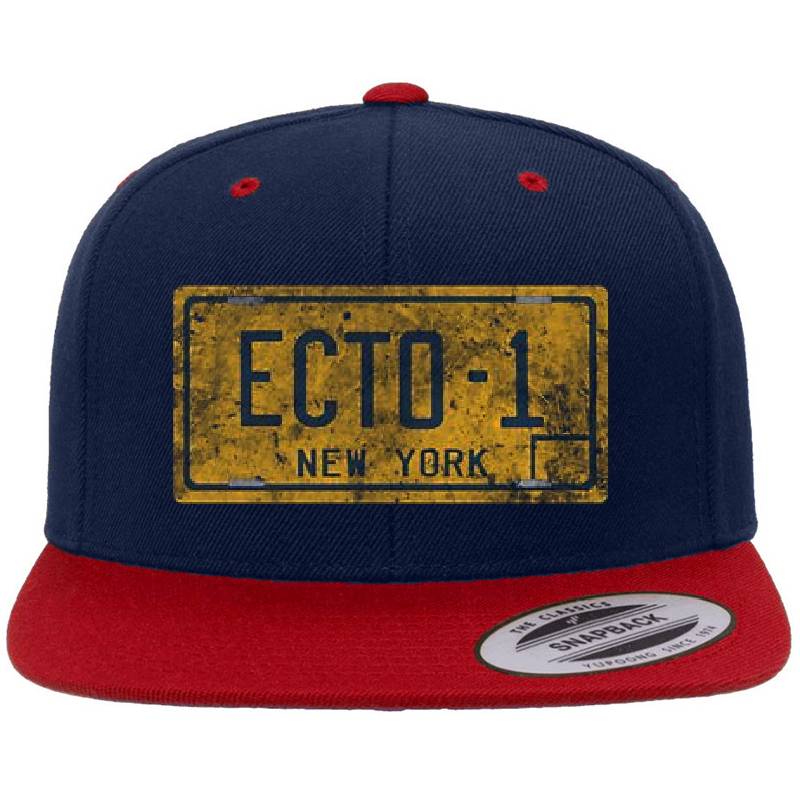 Ghostbusters - Ecto-1 License Plate - Dirty Unisex V-Neck T-Shirts