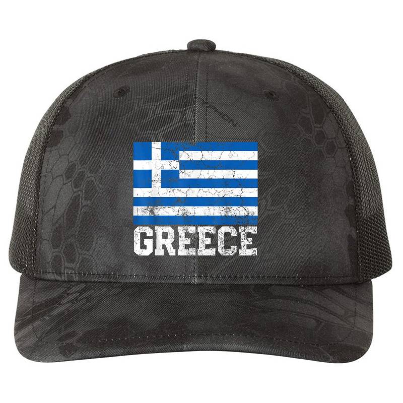 Greek Greece Flag Pride Family Roots National Premium Flat Bill Snapback Caps