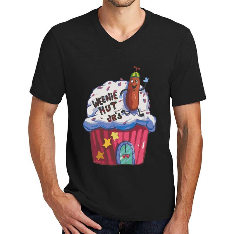 Weenie Hut Jr's Unisex V-Neck T-Shirt Men Black