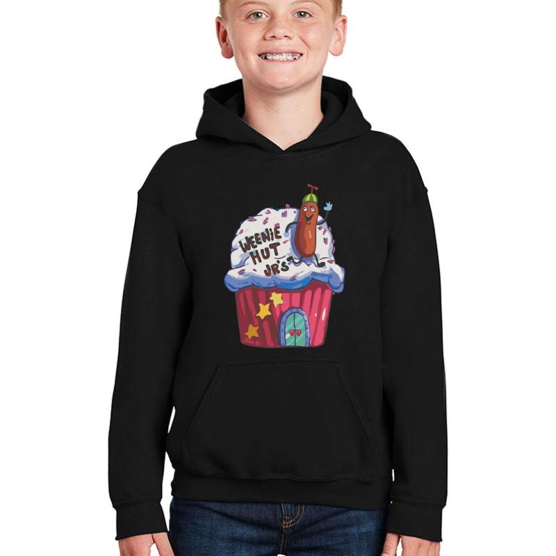 Weenie Hut Jr's Youth Hooded Sweatshirt Boy Black