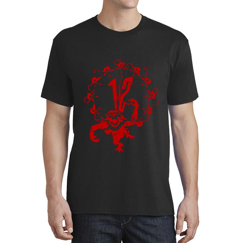 12 Monkeys - Terry Gilliam - Red On Black Unisex T-Shirt Men Black