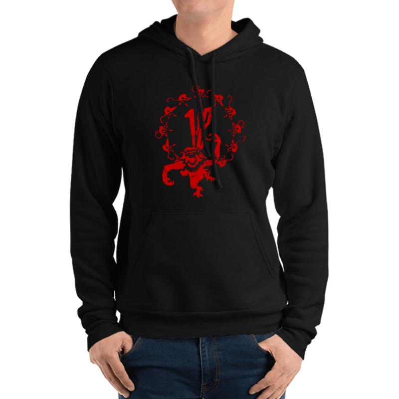 12 Monkeys - Terry Gilliam - Red On Black Unisex Hooded Sweatshirt Men Black