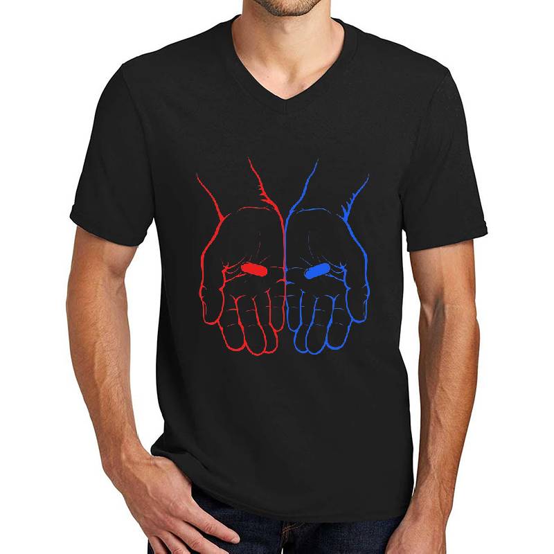 Red Pill or Blue Pill? The Matix Unisex T-shirts