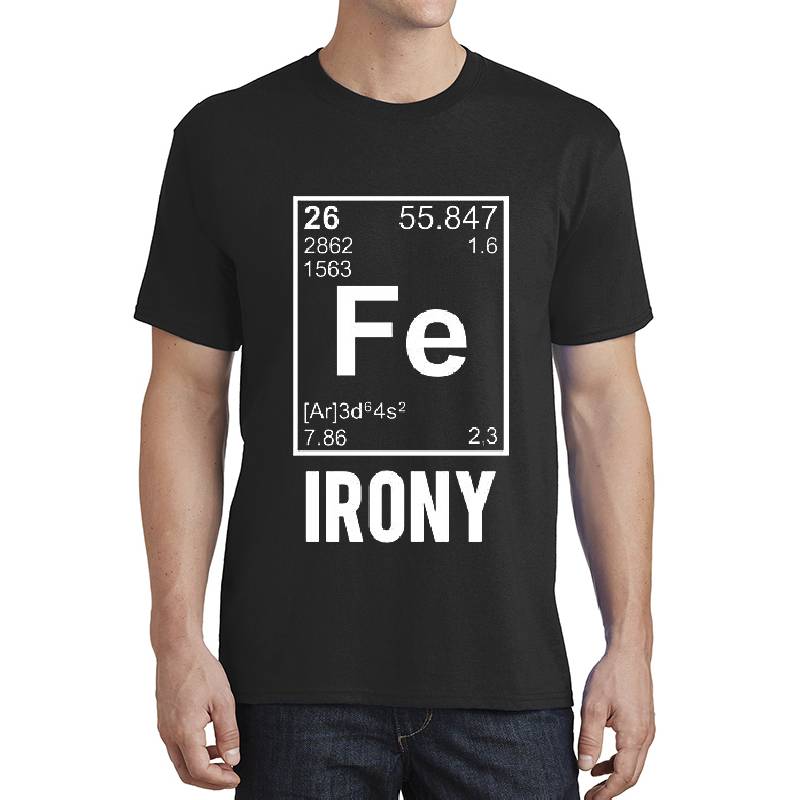 Ironic Chemical Element FE Irony Unisex Hooded Sweatshirts