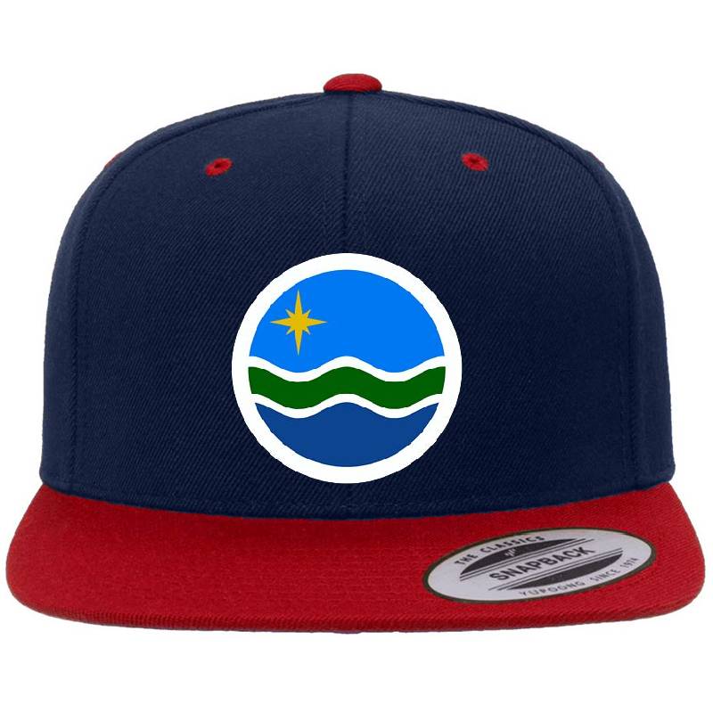 Duluth Minnesota City Flag Emblem Richardson Premium Trucker Snapback Caps