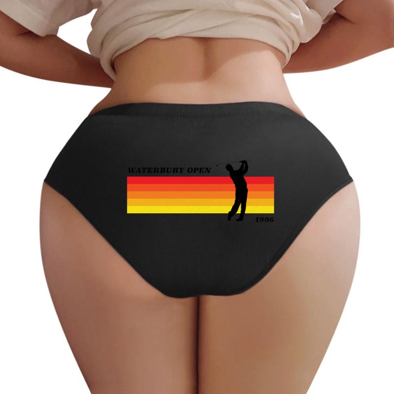 Waterbury Open Happy Gilmore Inspired Retro Style Women Underwear Panties Women Black