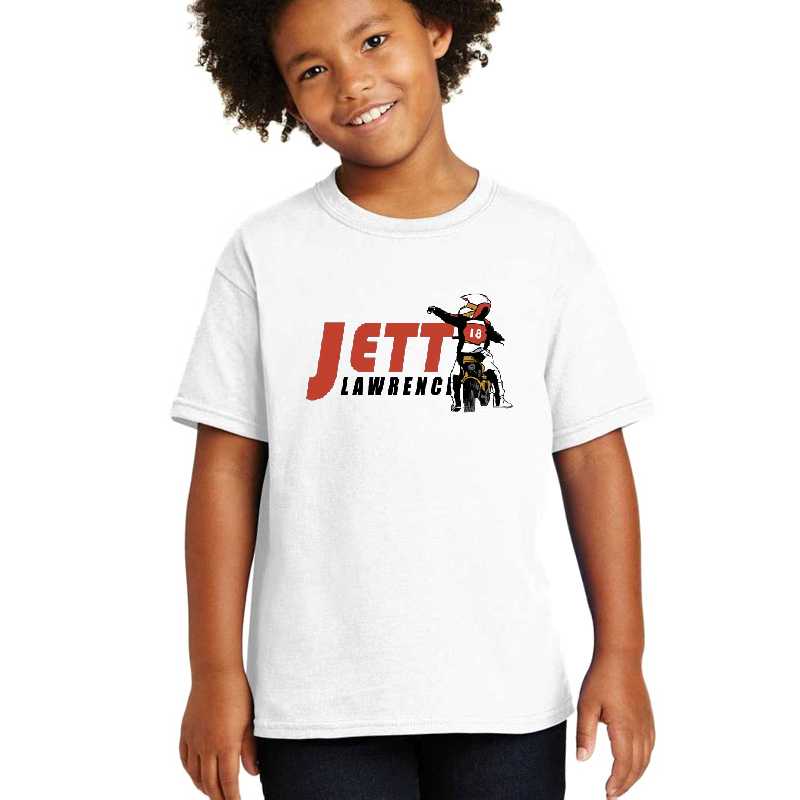 Jett Lawrence JL18    designed and sold by Elenopehanson. Unisex T-shirts