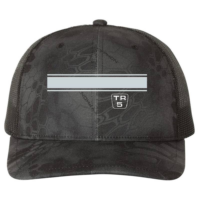 Triumph TR5 - with racing stripes Flexfit Baseball Caps