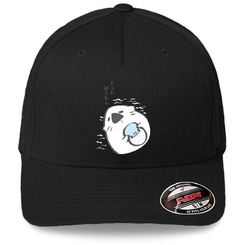 P_Sekai otter shirt Premium Flat Bill Snapback Caps