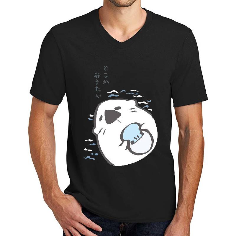 P_Sekai otter shirt Premium Flat Bill Snapback Caps