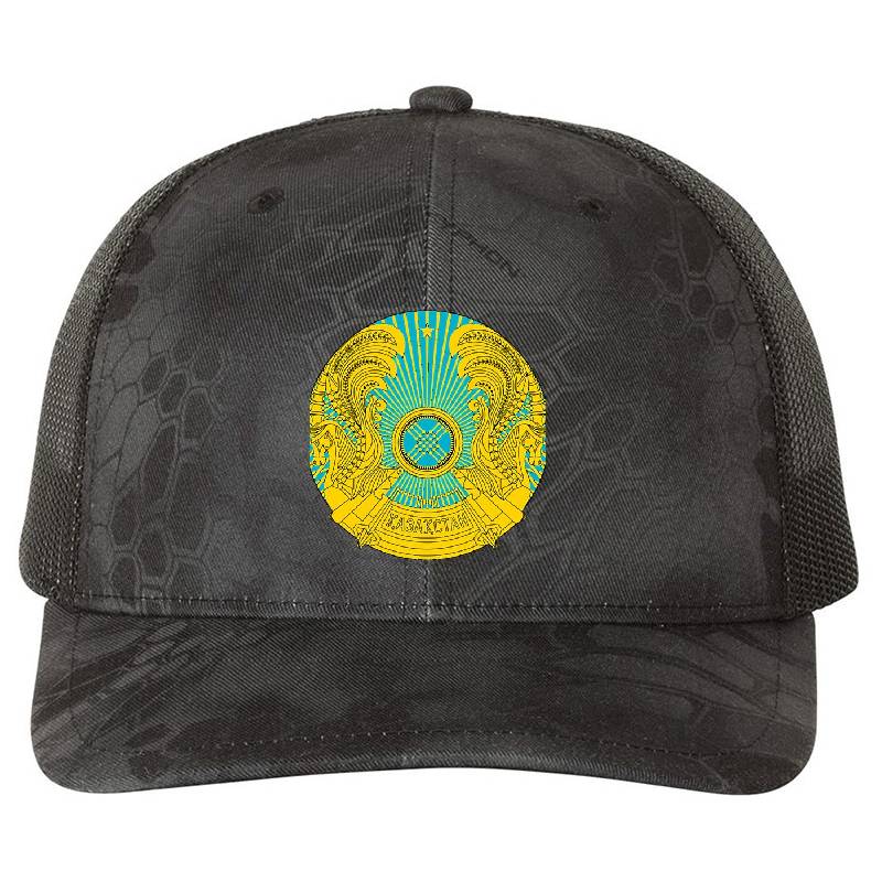 Emblem of Kazakhstan  Premium Flat Bill Snapback Caps
