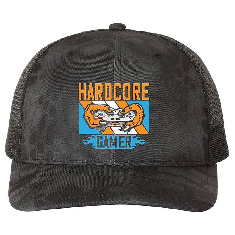 Hardcore Gamer Hardcore Gaming Shirt, Funny Gamer Shirt, Gamer Shirt, Game Addict Shirt, Gamer Gift, Gaming Present, Gift for Him, Funny Gamer Gift  Premium Flat Bill Snapback Caps