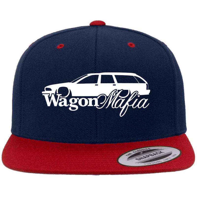 Wagon Mafia - For Lowered Station Wagon 1991-1996 9C1 Classic Premium Flat Bill Snapback Cap  Navy