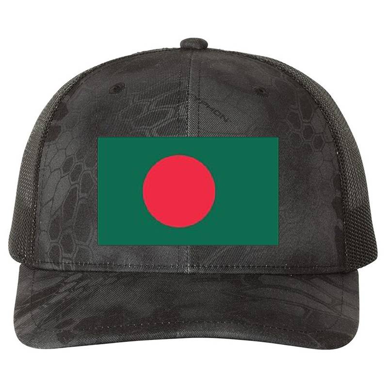 Bangladesh Flag Premium Flat Bill Snapback Caps