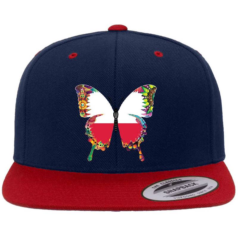 Polish Flag Butterfly - Poland Flag Unisex V-Neck T-Shirts