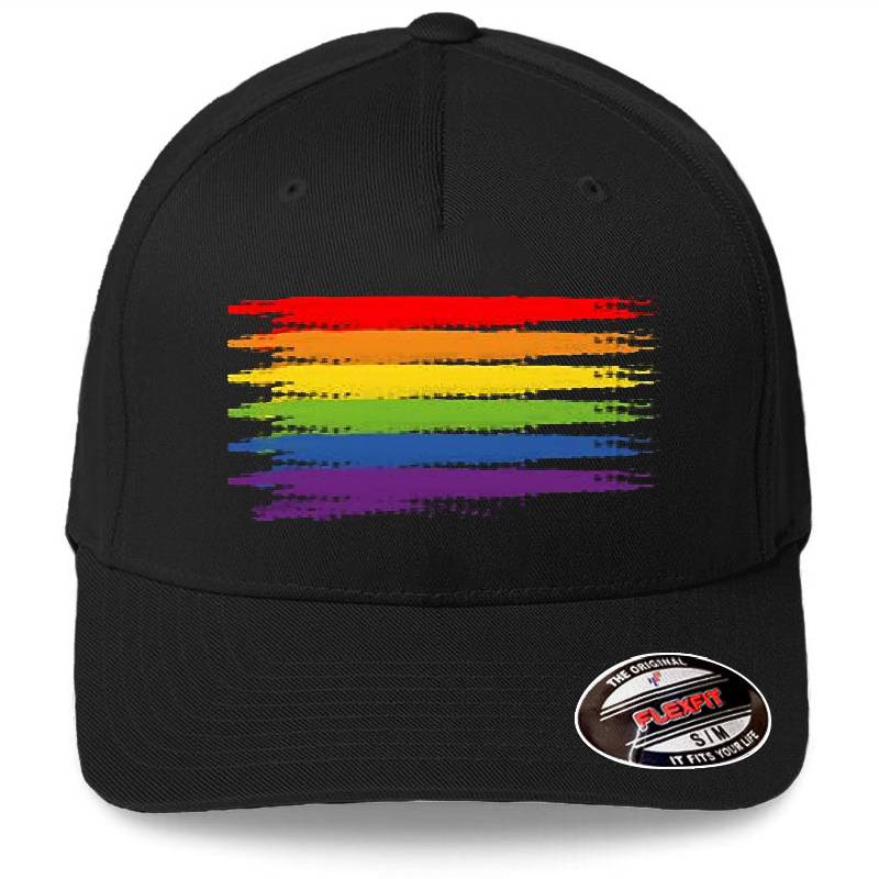 RAINBOW FLAG gouache style gay pride LGBTQ Unisex V-Neck T-Shirts