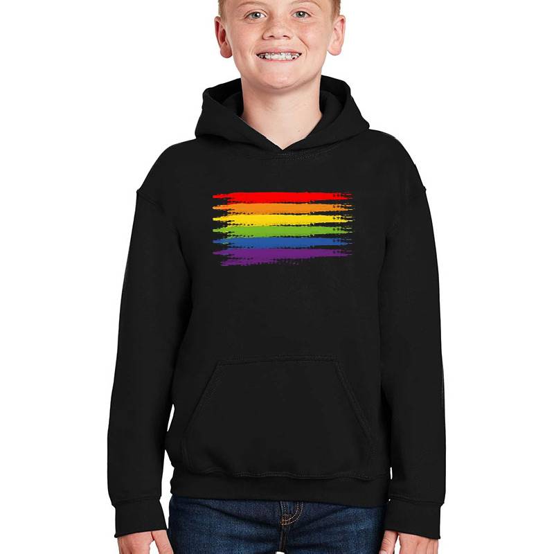 RAINBOW FLAG gouache style gay pride LGBTQ Unisex V-Neck T-Shirts