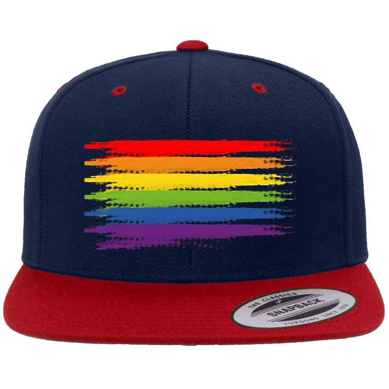 RAINBOW FLAG gouache style gay pride LGBTQ Unisex V-Neck T-Shirts