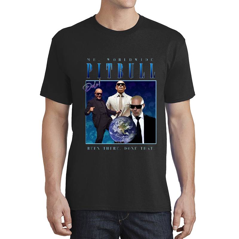 pitbull homage shirt (parody) Premium Flat Bill Snapback Caps
