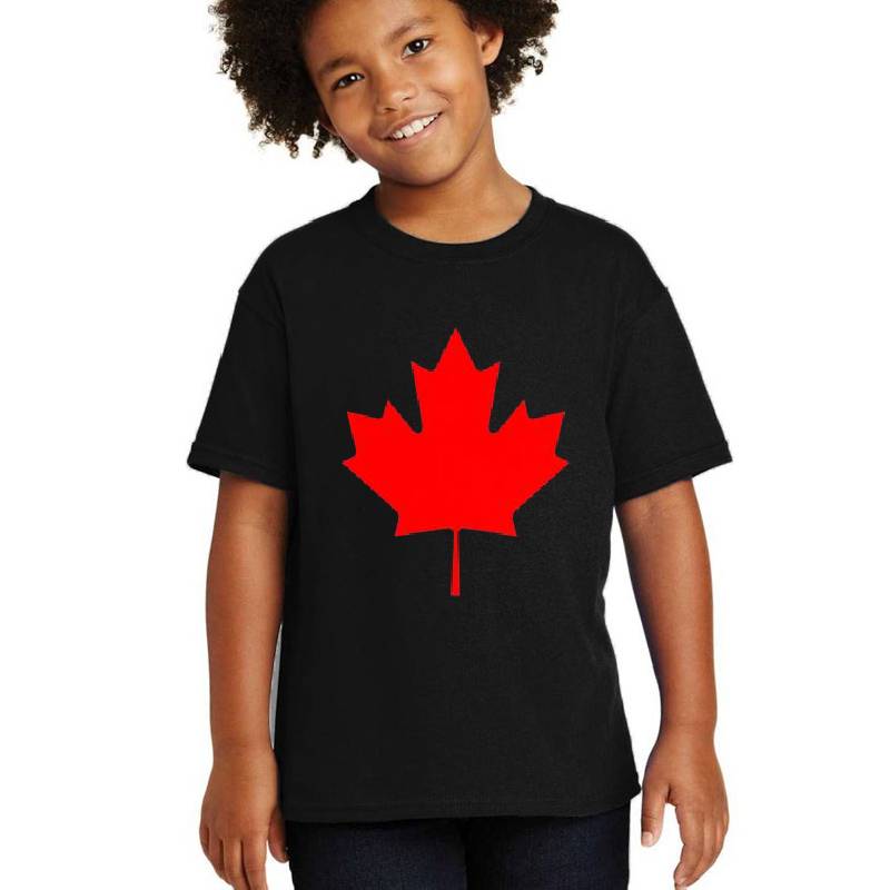 Red Maple Leaf Flag Of Canada Cool Canadian Flags Men Women Unisex V-Neck T-Shirts