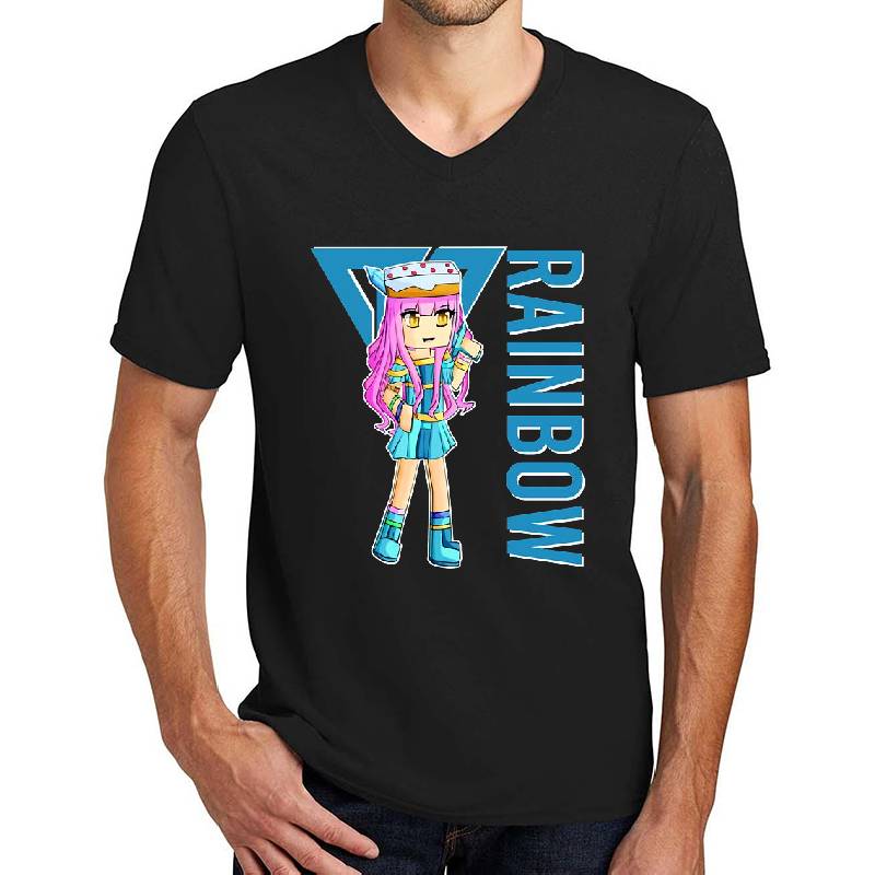 Rainbow gamer Itsfunneh Funneh Krew gamer fan art 2022 Unisex Polo Jersey Sport Shirts