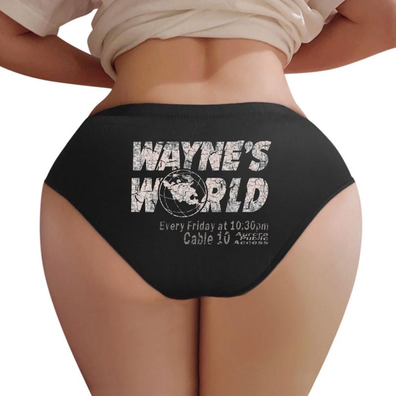 Wayne's World Snl  Women Underwear Panties Women Black