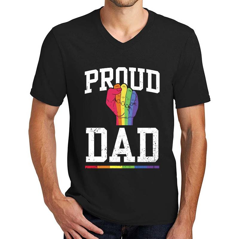 Proud Dad Lgbt Awareness Gender Equality Rainbow Flag Richardson Premium Trucker Snapback Caps