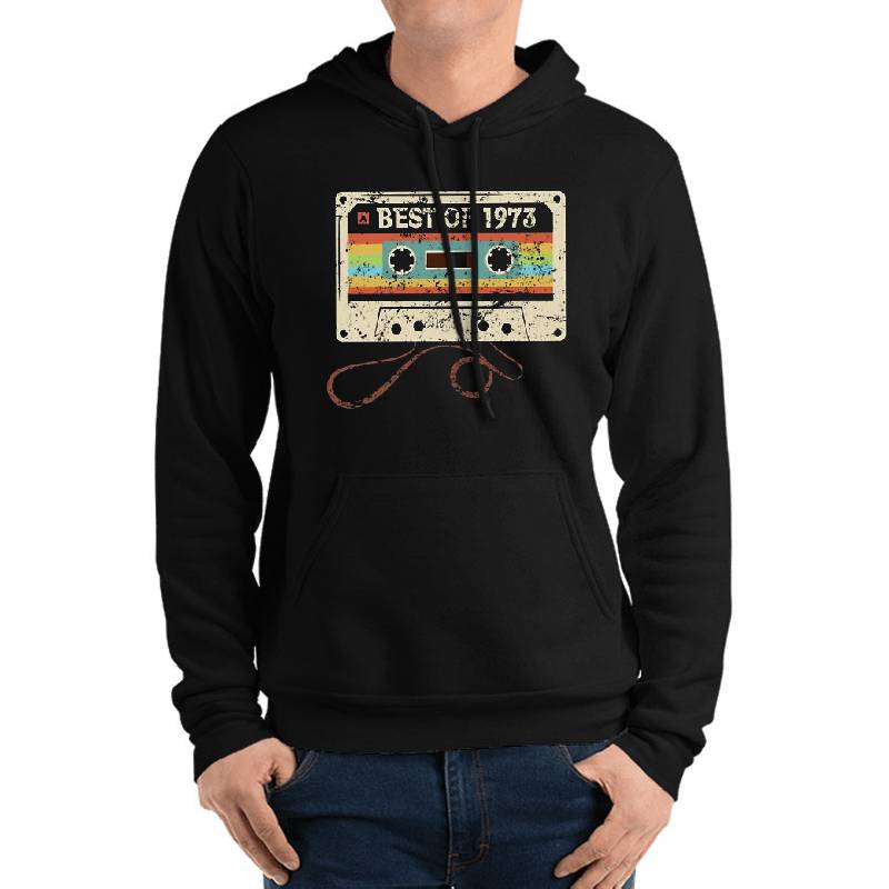 Best of 1973 Funny Vintage Cassette T-Shirt 51st Birthday Gift for Men Women Richardson Premium Trucker Snapback Caps
