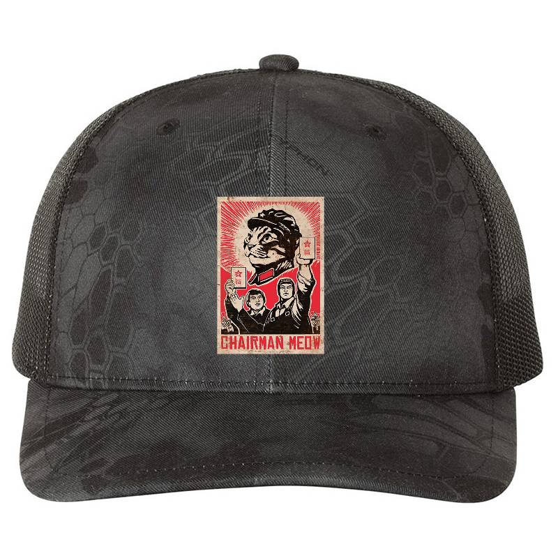 Meow Mao China cat meme Flexfit Baseball Caps