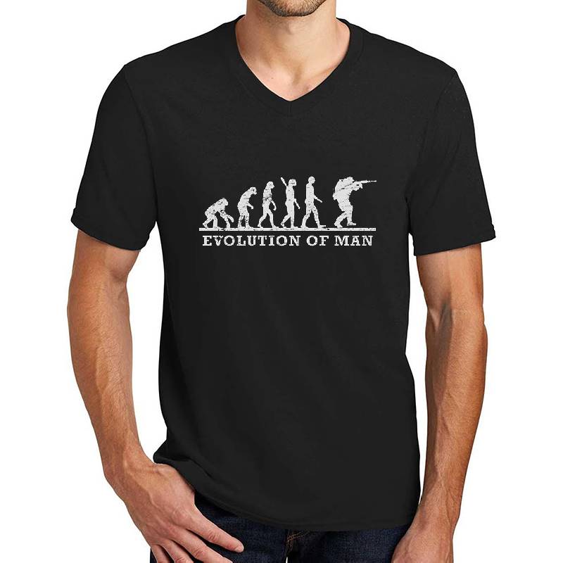 Soldier Army Funny Evolution of Man Unisex T-shirts