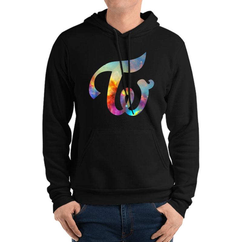 Twice Nebula Unisex Hooded Sweatshirt Men Black