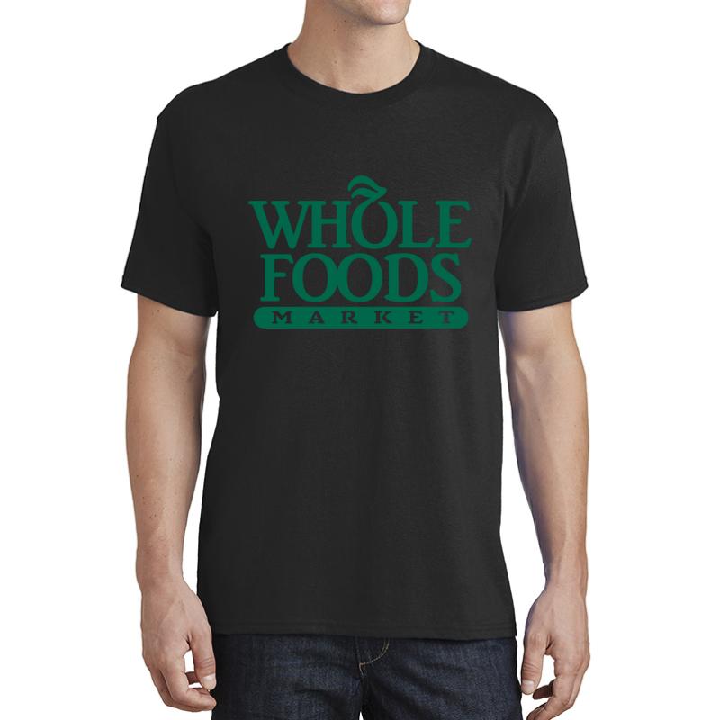 Whole Foods Market Unisex T-Shirt Men Black