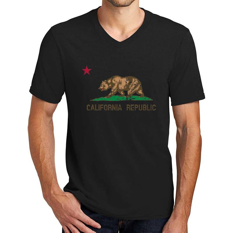 California Republic State Flag Distressed Vintage Youth T-Shirts