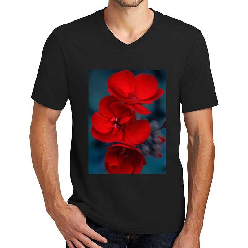 red flowers  Unisex T-shirts