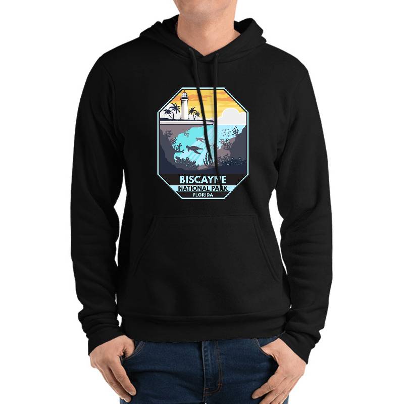 Biscayne National Park Florida Emblem Unisex V-Neck T-Shirts