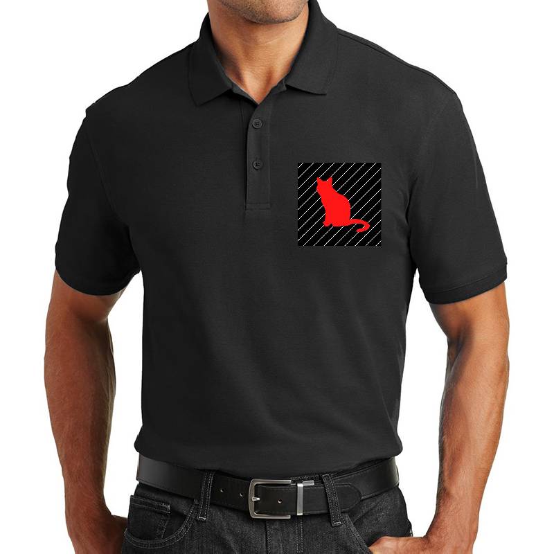 Cat Stripes RedBlack Unisex T-shirts