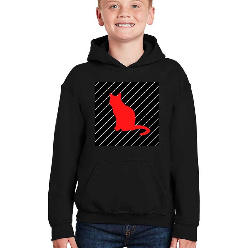 Cat Stripes RedBlack Unisex T-shirts