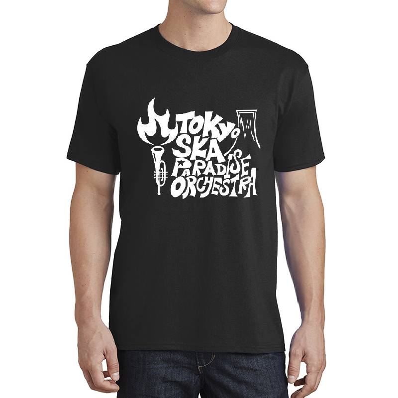 Tokyo Ska Paradise Orchestra White Logo Premium Flat Bill Snapback Caps