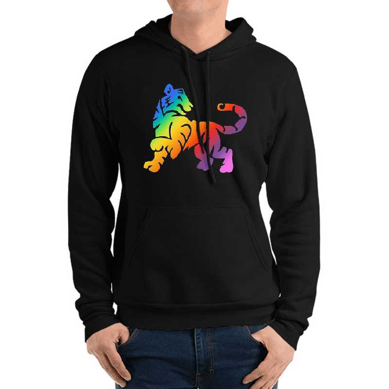 Multicolored Tiger Emblem Unisex T-shirts