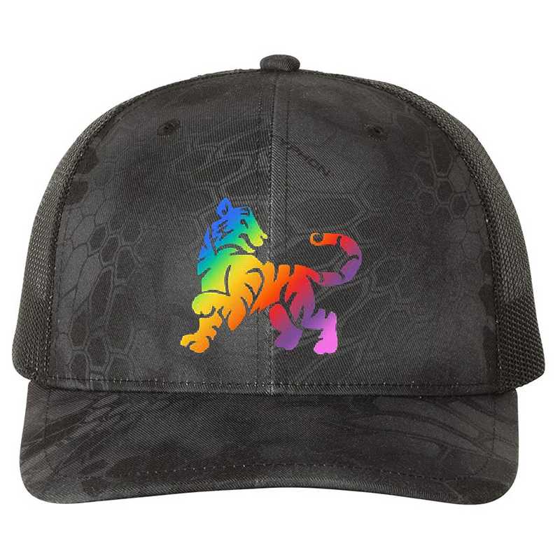 Multicolored Tiger Emblem Unisex T-shirts