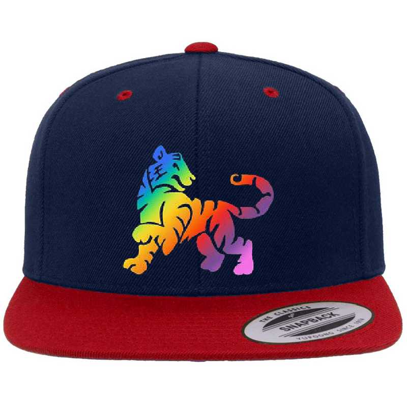 Multicolored Tiger Emblem Unisex T-shirts