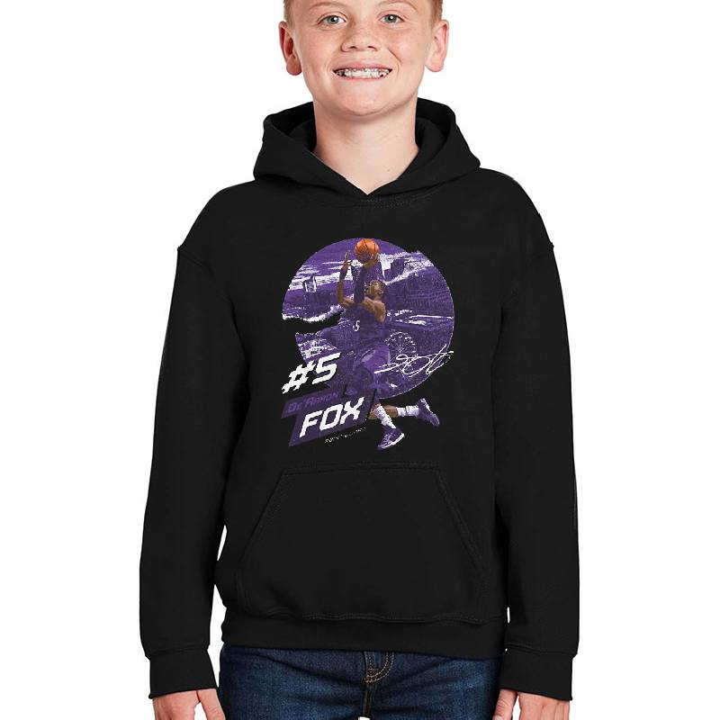 De'Aaron Fox City Emblem Youth T-Shirts