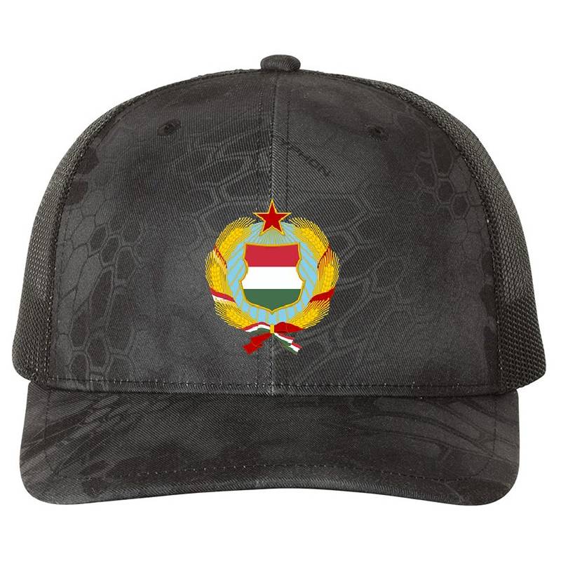 Communist Hungary emblem Premium Flat Bill Snapback Caps