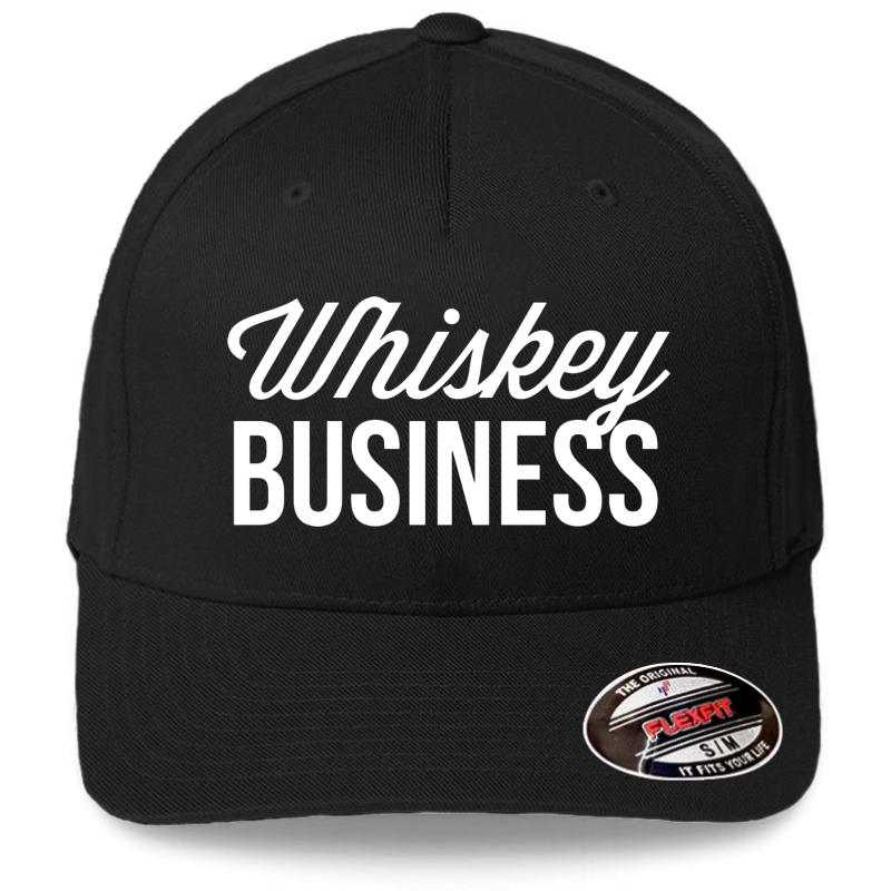 Whiskey Business Flexfit Baseball Cap  Black