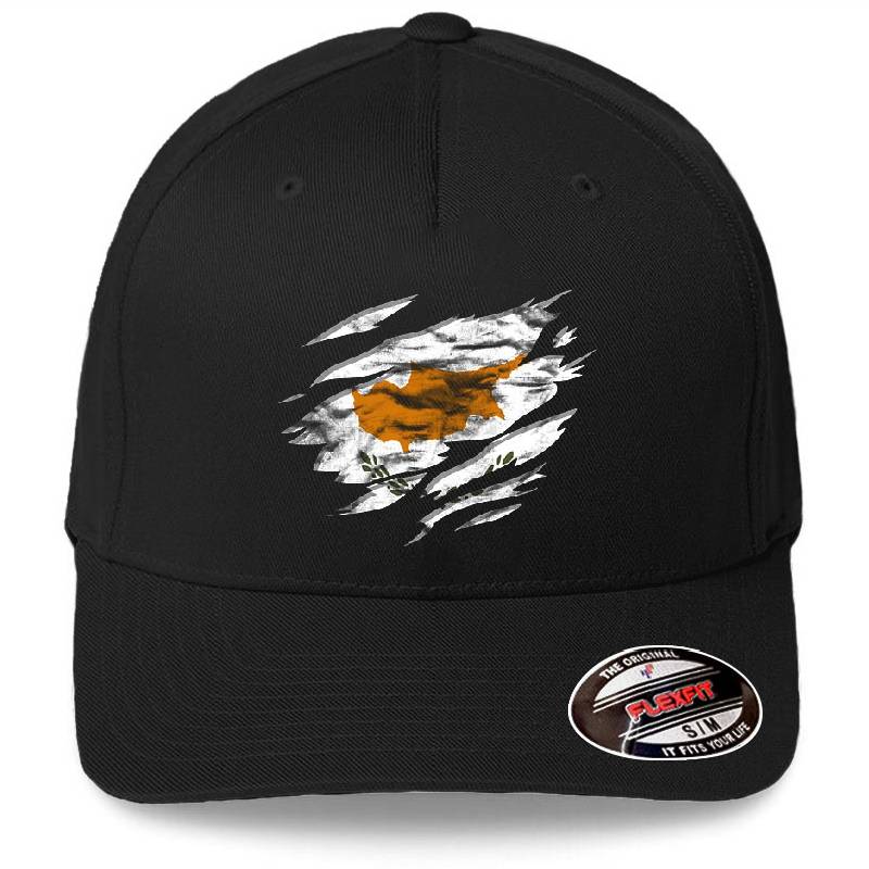 Ripped Rip Open Cyprus Flag Palm Youth Hooded Sweatshirts