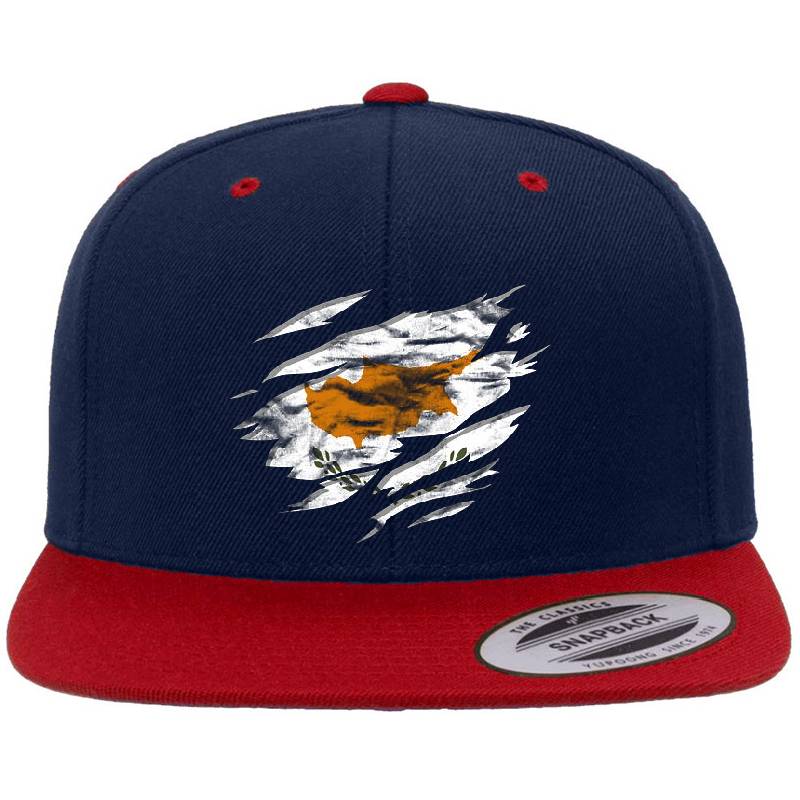 Ripped Rip Open Cyprus Flag Palm Youth Hooded Sweatshirts