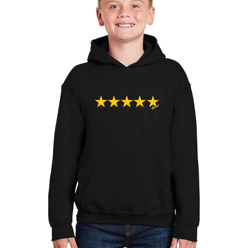 5 Star General Youth Hooded Sweatshirt Boy Black